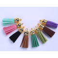 Korea  leather suede colorful faux leather tassels for DIY  tassel keychain leather tassel   Jewelry Necklace Making Handmade